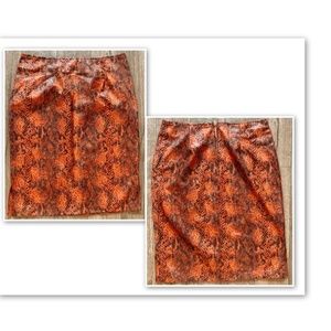 Vintage linen mini/knee length skin